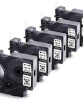 Heavy Duty Heat Shrink Tube Labels Half Inch By 5 Feet with black and white labels for industrial wire marking.