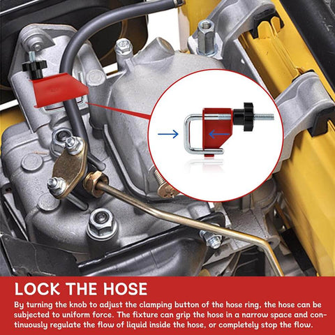 Pro Grade Hose Pinch Off Pliers For Flexible Fuel Line And Brake Line And Coolant Radiator Hoses With Smooth Clamp Action close-up