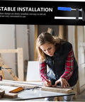 Woman using 4Pcs Woodworking Clamps Set For Quick Fixing And Boss Grip Heavy Duty Carpentry Clips in a workshop