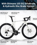 Blade R7 Ultra Lightweight Full Carbon Road Bike With Shimano R7170 24S Di2 Electronic Shifting, Hydraulic Disc Brakes