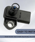 Heavy Duty Intake Air Pressure And Temperature Sensor Replacement Direct Fit For OE 12681993 0828000630 black sensor with plug connection