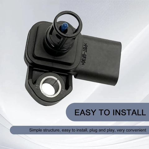 Heavy Duty Intake Air Pressure And Temperature Sensor Replacement Direct Fit For OE 12681993 0828000630 black sensor with plug connection