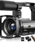 8K Ultra HD Video Camera Camcorder For YouTube Vloggers With 88MP Stills, WiFi, 18x Digital Zoom, IR Night Vision, microphone