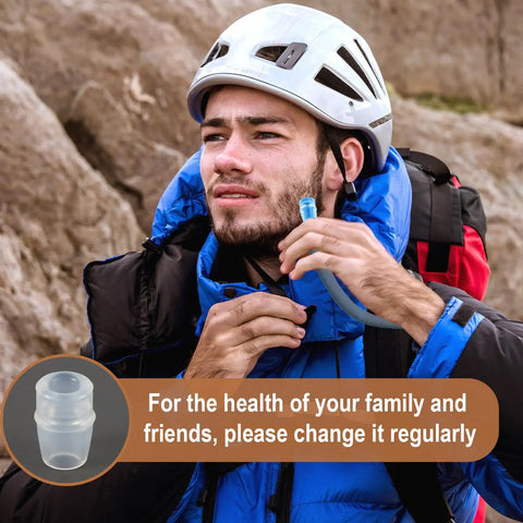 Blue Bite Valve Replacement Nozzles For Hydration Packs And Reservoirs, BPA Free Silicone Mouthpiece, Hydraulics Compatible, Easy Swap For Osprey Hydration Packs And Hydrapak Reservoirs