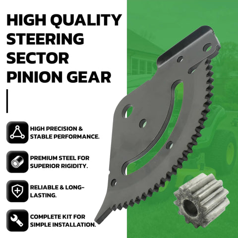 Beefed Up Steering Sector Pinion Gear For Lawn Tractors That Fits John Deere D105 D110 D125 D130 D140 D160 D170 And E Series
