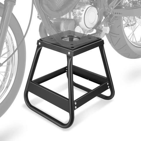 Heavy Duty Detachable Anti Slip Dirt Bike Stand Jack For Universal Motorcycle Maintenance Elevates Dirt Bikes Up To 1000 Lbs To 15.7 Inches High Black Durable Steel Construction