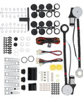 Universal Electric Power Window Lift Regulator Conversion Kit With Switches Wiring And Hardware for 2 Door Pickup SUV Truck Van Car