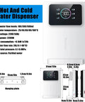 Wall Mounted Water Dispenser With Child Lock Five Temperature Settings Three Volume Levels 2200W Hot Water On Tap