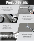 Mini Grease Gun 3000 PSI Heavy Duty Pistol Grip With 9.8 Inch Flexible Hose And 5.9 Inch Rigid Extension For 3 Oz Cartridges details