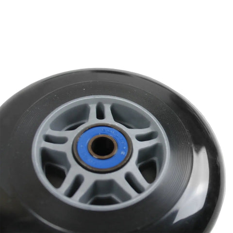 Replacement 100mm Scooter Wheels With ABEC 7 Bearings And Handlebar Grips 24mm Wide Black On Black For A High Performance High Rebound Ride That Feels Like New Fits Most Scooters