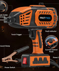 Portable 110V Arc Welder With IGBT Inverter And Five Current Settings For Stable Welds On Home DIY Projects, showing controls.