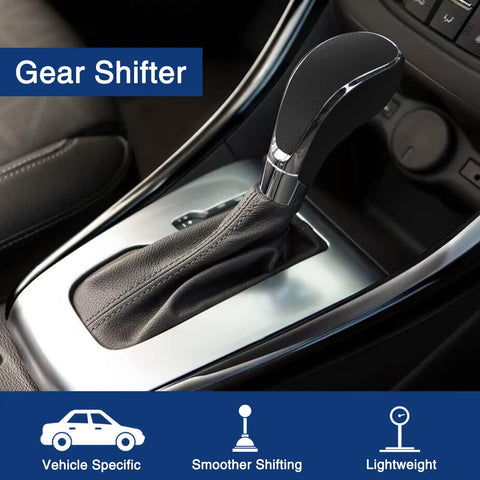 Buick Verano Gear Shift Knob Replacement Black Leather Wrapped Shifter Handle For 2012 2013 2014 2015 2016 2017 Verano Models