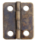 Close-up of antique-style hinge from Slide Bolt Door Lock Hasp Kit for Doors Gates Cabinets and Furniture Includes 5 Box Latch Hasps