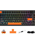 Big Time Wired Mechanical Gaming Keyboard With Hall Effect Magnetic Switches And Fully Adjustable Actuation serving vibrant lighting and customizable keys.