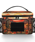 Front view of Desert Flower Cactus Tactical Lunch Bag Insulated Leakproof Lunch Box With Adjustable Shoulder Strap For Work Camp Trips Beach Picnic 7L Cooler Meal Prep Container.