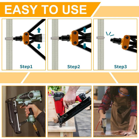 Installation steps for 500 Piece 304 Stainless Steel Pop Rivets Kit With Washers And Case 9 SAE Sizes for metal and auto use.
