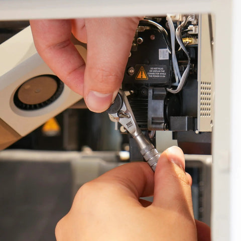 Using Pocket Size Micro Ratchet Wrench With Knurled Grip 4mm Precision Ratcheting Screwdriver for delicate electronics repair