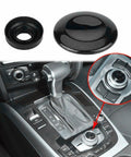 Drop In Navigation Button Joystick Center Console Cover For Audi A4 A5 A6 Q5 Q7 S4 S6 A8 S8 2004 To 2015 Replacement Knob 8K0998068 8K0998068A Easy Install Seamless Fit shown installed and separate.