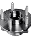 Beefed-Up Wheel Bearing Hubs Assembly 2 Front And Rear With Encoder ABS For Cadillac CTS 2008 2014 2018 2019 Cadillac XTS 2018 2019 Chevy Camaro 2010 2015 Impala 2018 2019 5 Lug Hub Replacement, showing front view of 5-lug pattern hub.