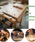 Boss Grade Portable Woodworking Vise With Adjustable Hardwood Bench For Garage Shop And Hardcore Diy Crew Delivers Slick Grip and Legit Sturdy Support For Quick Woodwork Fixes on a wooden workbench with tools.