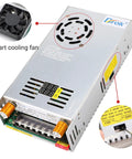 AC To DC Buck Power Supply 110V 220V Input Adjustable 0 To 24V Output Up To 20A Beefy 480W Regulated Converter with fan