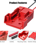 2 Pack 18V Power Wheel Battery Adapter Kit With 12AWG Wire And Fuse Holder Includes 6x 30Amp Fuses for DIY upgrades