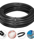 Coiled Premium 3/16 Inch ID PU Pneumatic Hose Tubing For Air Tools And Fluid Transfer, 39.4 Feet 12 M Black, Compression-Resistant