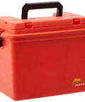 Extra Large Dry Storage Box With Tray Orange For Tackle And Gear Built Tough For Outdoor Use Weatherproof Organizer