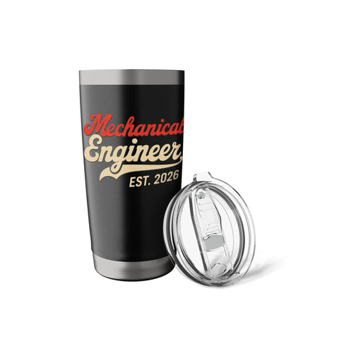 Mechanical Engineer Graduation Gift 2026 Stainless Steel Insulated Tumbler With Dual Wall Insulation Keeps Drinks Hot Or Cold BPA Free