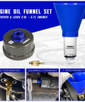 64mm Oil Filter Wrench Kit With Drain Hose And Engine Oil Funnel For Toyota Lexus Scion 2.0L-5.7L Cartridge Style Filter Remover Tool Complete