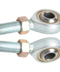 4 Pack M10 x 1.25 Rod End Bearings With 10mm Bore Left Right Hand Threads Self Lubricating Ball Joint Heim Joints Includes Jam Nuts Built For ATVs Go Karts Trucks Boats And Industrial Machines, two threaded rod ends with jam nuts