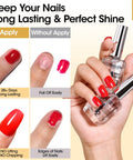 Pro Nail Prep Kit Three 18 ML Bottles Dehydrator Primer And Cuticle Oil HEMA Free Acid Free Formula for nail care result comparison