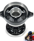 Outboard Shaft Bearing Carrier For Mercury Mariner 30 To 125HP Two And Four Stroke Engines Fits Bigfoot 50 70HP 4 1/4 Inch Bullet Propeller Shaft Housing Replacement 8M0168901 Without Sealing Ring, black metal