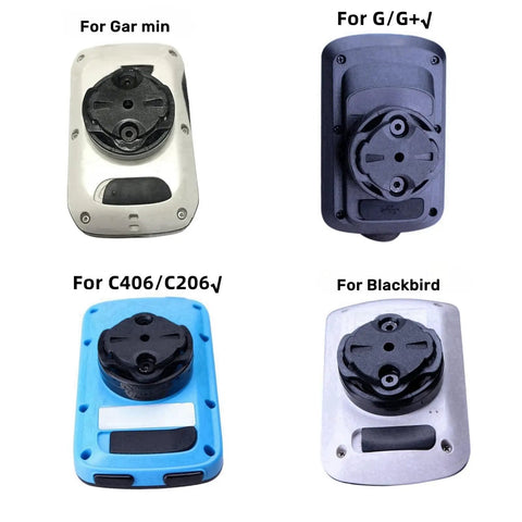 Replacement Back Cover Swivel Bracket Kit for Edge 500 530 1050 Bike Computer GPS Mount Adapter shown on four devices