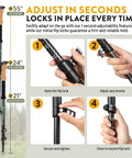100 Percent Carbon Fiber Trekking Poles For Serious Hikes Lightweight Trail Ready Collapsible Hiking Poles adjustment steps