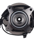 4WD Front Wheel Bearing Hub Assembly Fits 2011-2014 Ford Expedition F-150 And Lincoln Navigator, front view, metal hub.
