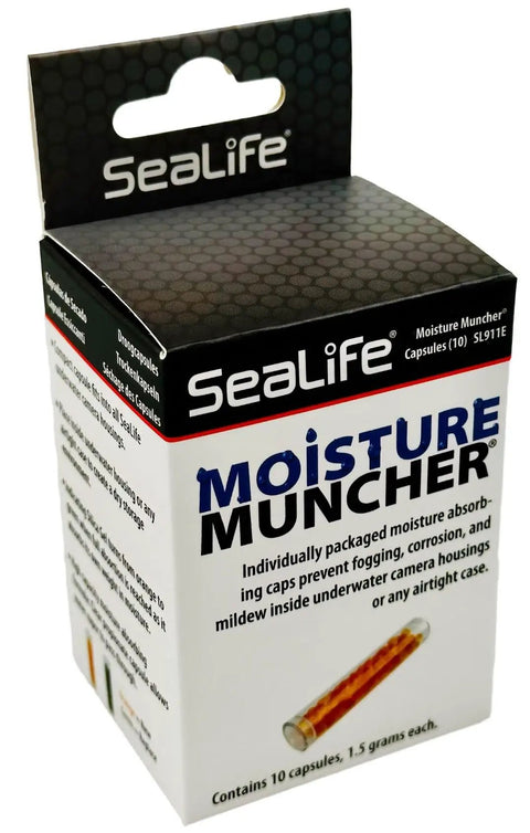 SeaLife Moisture Muncher Capsules 10-Pack for SportDiver Underwater Smartphone Housings and Reefmaster DC Housings.