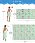 Loose Fit Swim Cover Up For Hot Summer Days Ultra Lightweight Breathable Polyester Beachwear Relaxed Wrap size chart