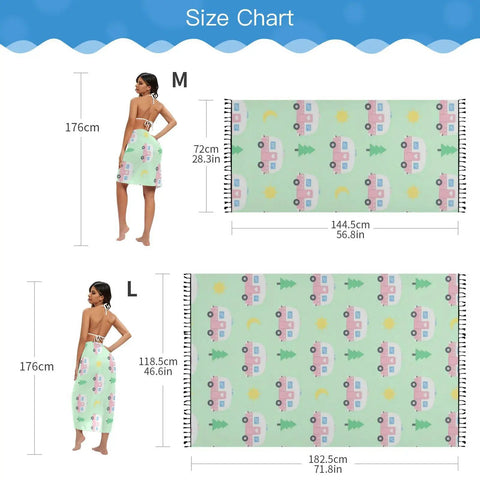 Loose Fit Swim Cover Up For Hot Summer Days Ultra Lightweight Breathable Polyester Beachwear Relaxed Wrap size chart