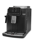 Sweet Ultimate Super Automatic Espresso Machine With One Touch Presets And Built In Steam Wand, sleek black design, control panel visible