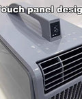 Close-up of the touch panel on the 4 in 1 Portable Air Conditioner for Home or Office with Cooling and Heating.