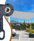 Heavy Duty Aluminum Alloy Awning Mounting Bracket With Copper Core For Tough As Nails All Weather Outdoor Canopies And Balcony Patio Garden Cafe Backyard Deck Porch Terrace Park Setup