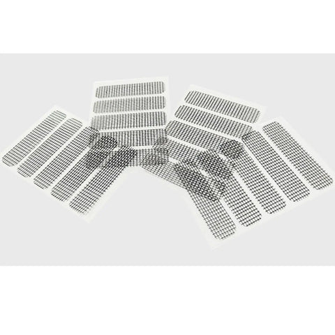 Window Screen Patch Kit With 25 Self Adhesive Fiberglass Mesh Patches 60x15 mm For Holes And Tears In Screen Doors And Windows Waterproof Quick Fix Easy Stick On Repair