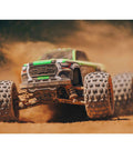1/18 Scale Granite GROM Mega 380 Brushed 4x4 Monster Truck RTR Ready To Run With Battery And Charger Green Enclosed Drivetrain