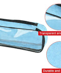 Two Color Coded First Aid Pouch Set With Clear Window For Grab And Go Gear Access Travel Kit Organizer Pouches In Yellow And Blue Zippered Bags That Work With Any Medical Bag See Through Window For Easy Content Identification, blue pouch shown
