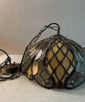Tiffany Style Stained Glass Ceiling Pendant Light With Baroque Vibe, Handmade Glass Shade, 16 Inch Wide By 47 Inch High, on surface