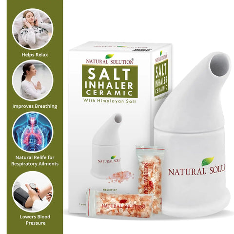 Pink Ceramic Himalayan Salt Inhaler For Respiratory Relief And Breathing Support Helps Allergies And Asthma Symptoms Breath Easy