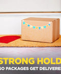 Secure Seal Packing Tape For Shipping And Moving, 1.88 Inch Wide By 54.6 Yard Long, 6 Pack, on sealed decorated box.