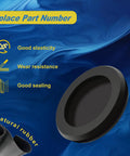 Transmission Torque Converter External Access Plug With Quick Seal Rubber Drain Seal For Ford Bronco 1990 1996 Mustang 2001 2004 F 150 1990 2010 Replacement E9TZ7N171A, natural rubber seal