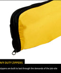 Heavy Duty Nylon Carrying Case For Plate Levels 6ft To 10ft with zippered closure and tough Cordura shell in bright yellow.